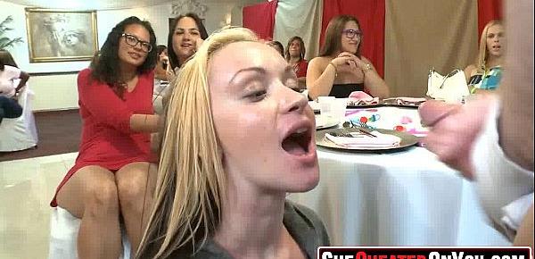  18  Cheating milfs fuck at stripper party 34